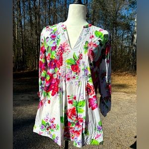 *FINAL PRICE* Soft Surroundings floral tunic top